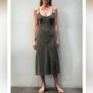Pharaoh Slip Dress - Gray/Green - 4